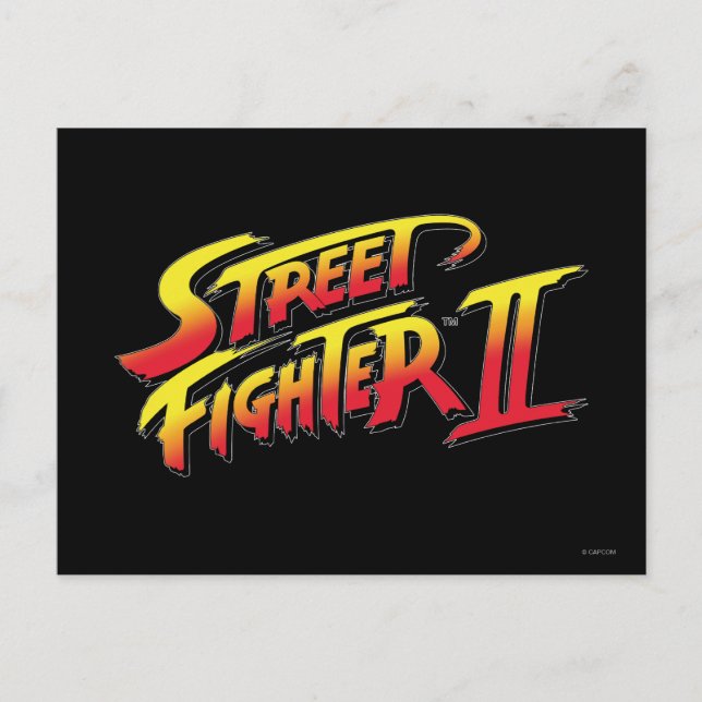 Street Fighter II Logo Postcard (Front)