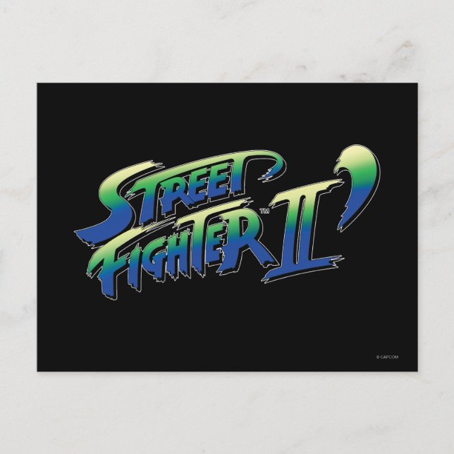 Street Fighter II' Logo Postcard (Front)