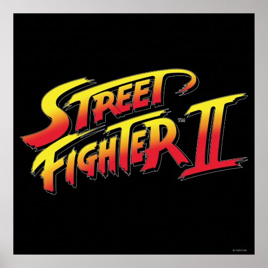 Street Fighter II Logo Poster | Zazzle.com