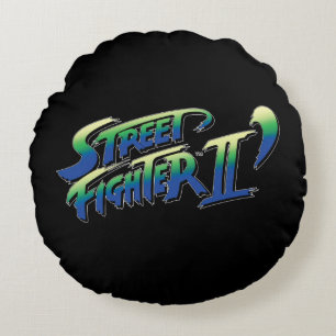 Street Fighter II' Logo Round Pillow