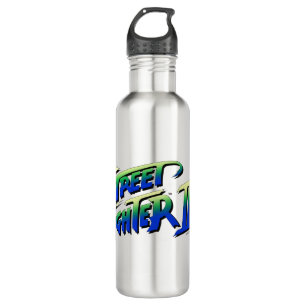 Street Fighter II' Logo Stainless Steel Water Bottle