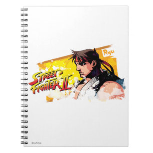 Vintage Streetfighter manga anime notebook stationery —