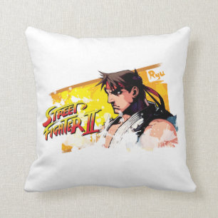 Street Fighter II Ryu 2 Throw Pillow