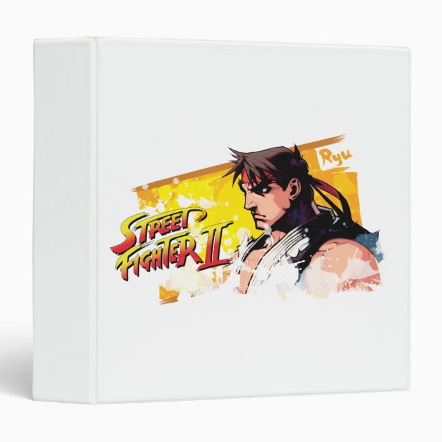 Street Fighter II Ryu 3 Ring Binder (Front/Spine)