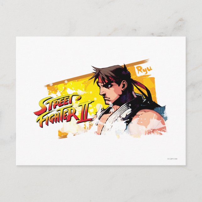 Street Fighter II Ryu Postcard (Front)