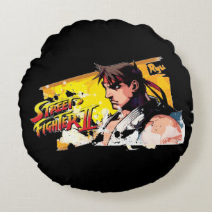 Street Fighter II Ryu Round Pillow
