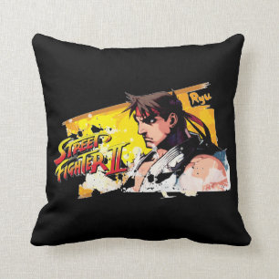 Street Fighter II Ryu Throw Pillow