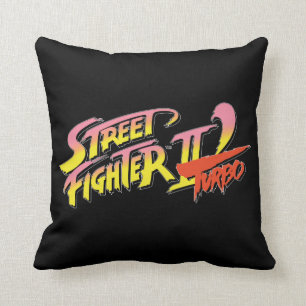 Street Fighter II Turbo 2 Throw Pillow