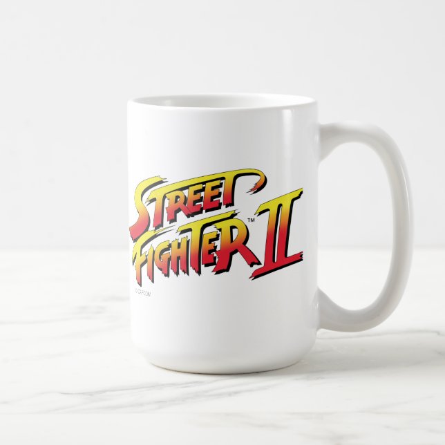 Street Fighter II Turbo HD Remix Logo 2 Coffee Mug (Right)