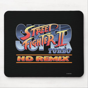 Street Fighter II Turbo HD Remix Logo Mouse Pad