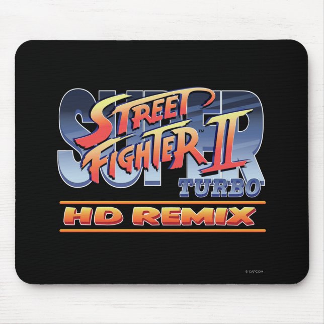 Street Fighter II Turbo HD Remix Logo Mouse Pad (Front)