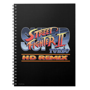 Street Fighter II Turbo HD Remix Logo Notebook