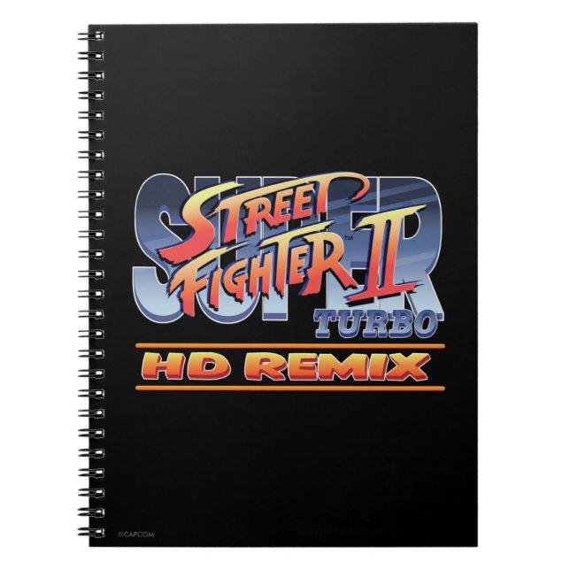 Street Fighter II Turbo HD Remix Logo Notebook (Front)