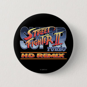 Street Fighter II Turbo HD Remix Logo Pinback Button