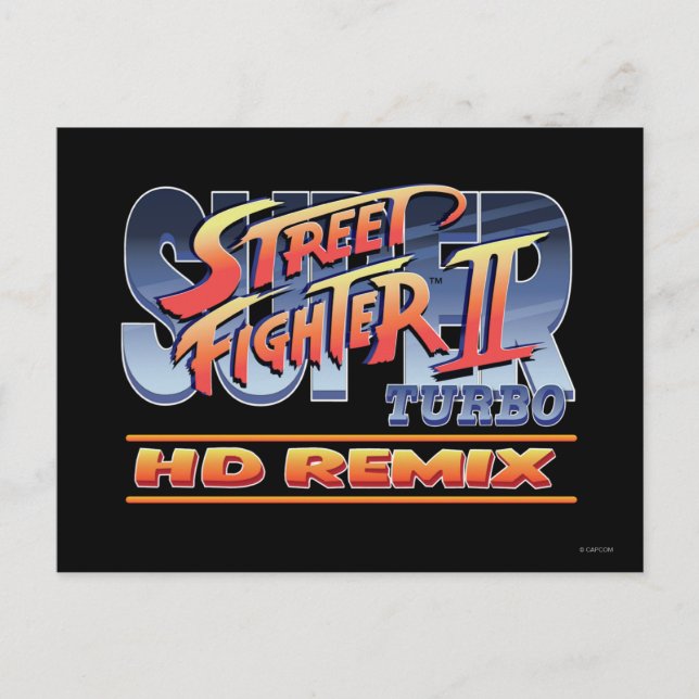 Street Fighter II Turbo HD Remix Logo Postcard (Front)