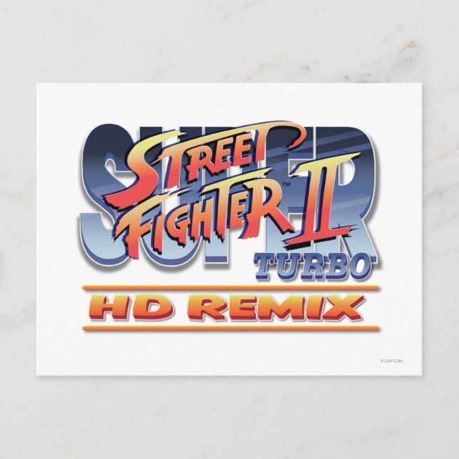 Street Fighter II Turbo HD Remix Logo Postcard (Front)
