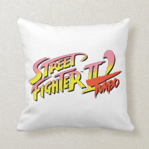 Street Fighter II Turbo Throw Pillow