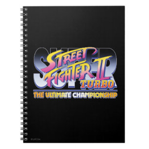 Street Fighter II Turbo UC Logo 2 Notebook