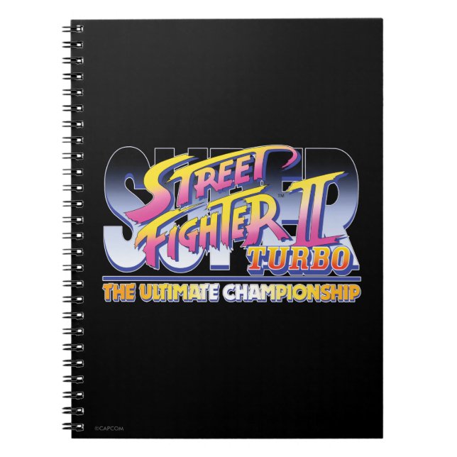 Street Fighter II Turbo UC Logo 2 Notebook (Front)