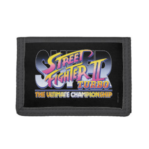 Street Fighter II Turbo UC Logo 2 Tri-fold Wallet