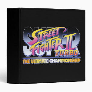 Street Fighter II Turbo UC Logo 3 Ring Binder