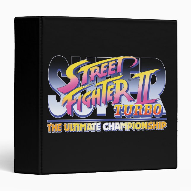 Street Fighter II Turbo UC Logo 3 Ring Binder (Front/Spine)