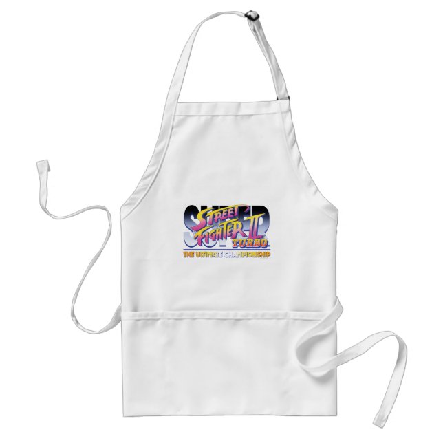 Street Fighter II Turbo UC Logo Adult Apron (Front)
