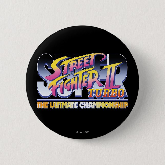 Street Fighter II Turbo UC Logo Button (Front)