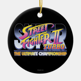 Street Fighter II Turbo UC Logo Ceramic Ornament