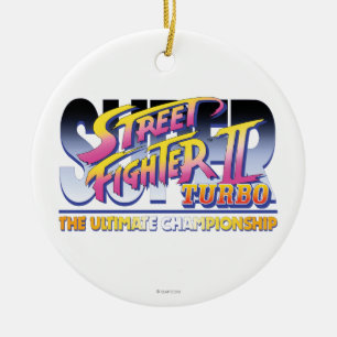 Street Fighter II Turbo UC Logo Ceramic Ornament