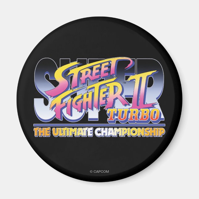 Street Fighter II Turbo UC Logo Magnet (Front)