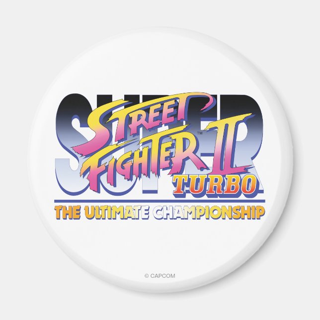 Street Fighter II Turbo UC Logo Magnet (Front)