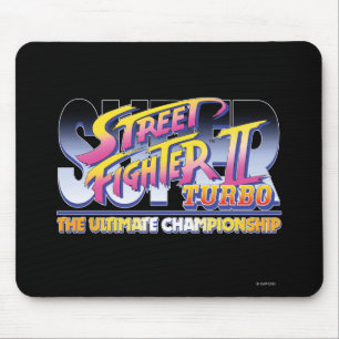 Street Fighter II Turbo UC Logo Mouse Pad