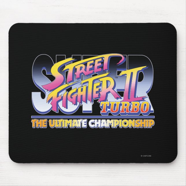 Street Fighter II Turbo UC Logo Mouse Pad (Front)