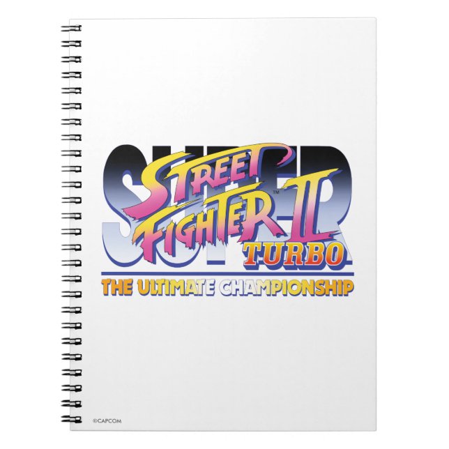 Street Fighter II Turbo UC Logo Notebook (Front)