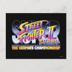 Street Fighter II Turbo UC Logo Postcard