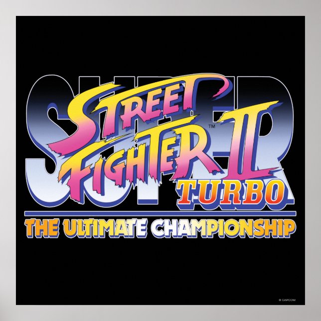 Street Fighter II Turbo UC Logo Poster (Front)