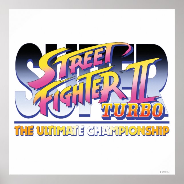 Street Fighter II Turbo UC Logo Poster (Front)