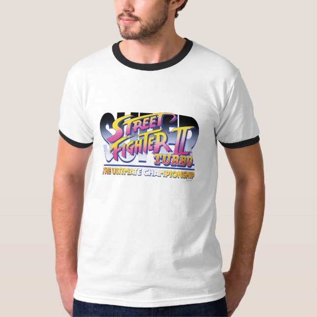 Street Fighter II Turbo UC Logo T-Shirt (Front)