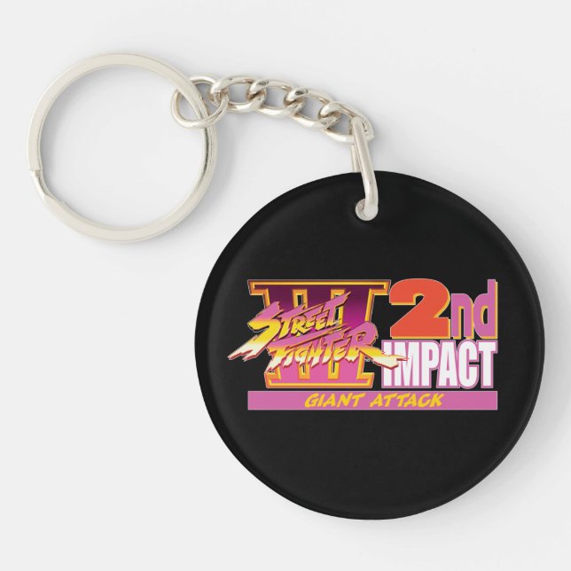Street Fighter III 2nd Impact Logo 2 Keychain (Front)