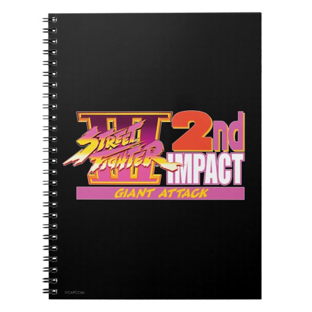 Street Fighter III 2nd Impact Logo 2 Notebook (Front)