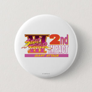 Street Fighter III 2nd Impact Logo Button