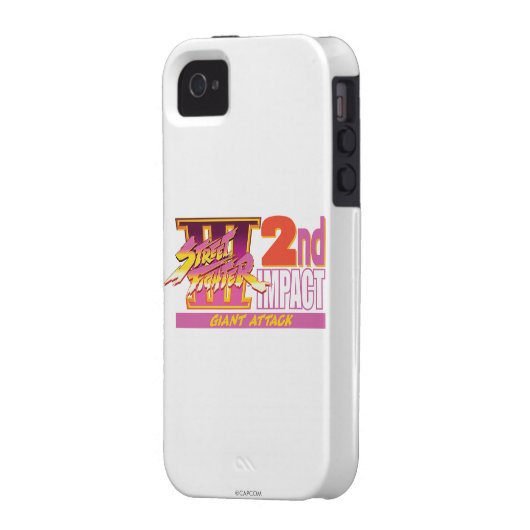 Street Fighter III 2nd Impact Logo Case-Mate iPhone Case (Back Left)