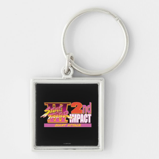 Street Fighter III 2nd Impact Logo Keychain (Front)