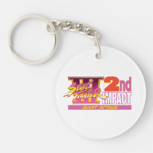 Street Fighter III 2nd Impact Logo Keychain