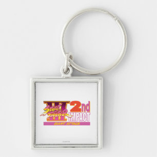 Street Fighter III 2nd Impact Logo Keychain