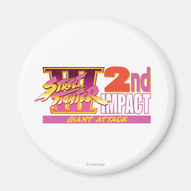 Street Fighter III 2nd Impact Logo Magnet (Front)