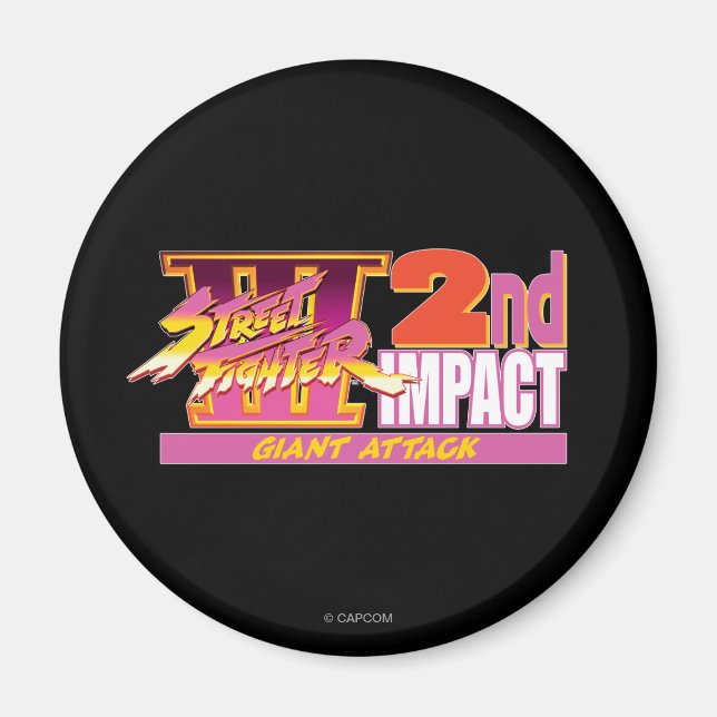 Street Fighter III 2nd Impact Logo Magnet (Front)