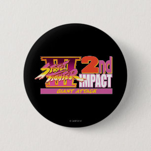 Street Fighter III 2nd Impact Logo Pinback Button