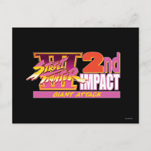 Street Fighter III 2nd Impact Logo Postcard